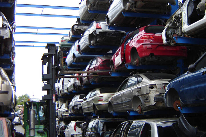 cantilever racking for vehicle storage