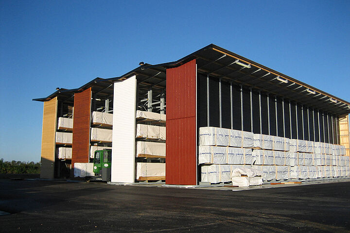 cantilever racking with roof