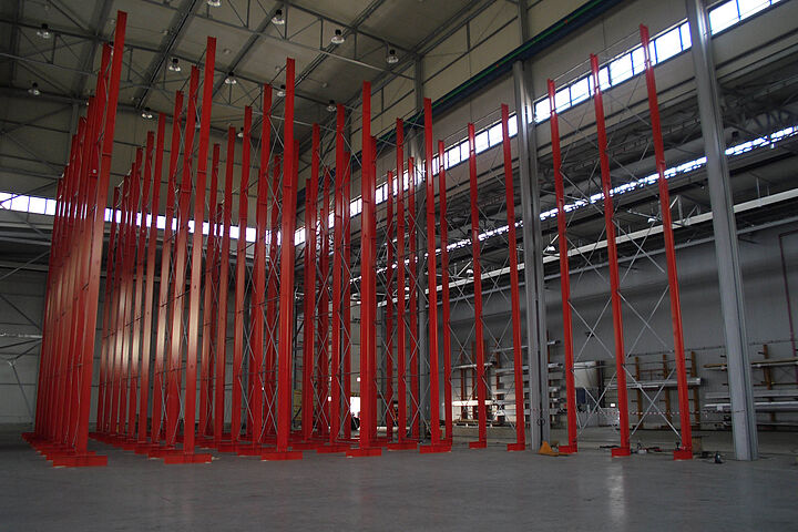 cantilever racking, storage of aluminium