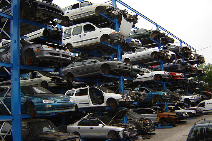 cantilever racking for vehicle storage