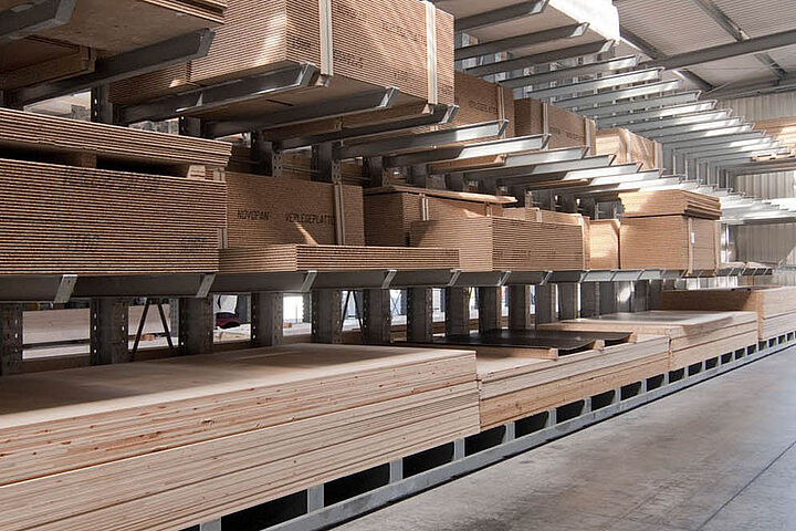 cantilever racking with roof