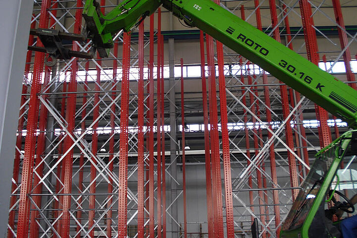 cantilever racking, storage of aluminium