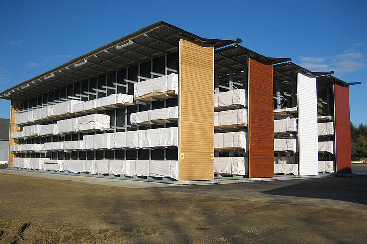 cantilever racking with roof