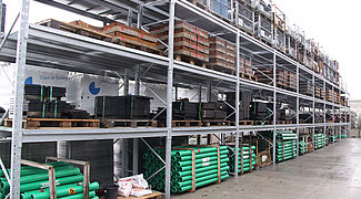 pallet racking system for building material