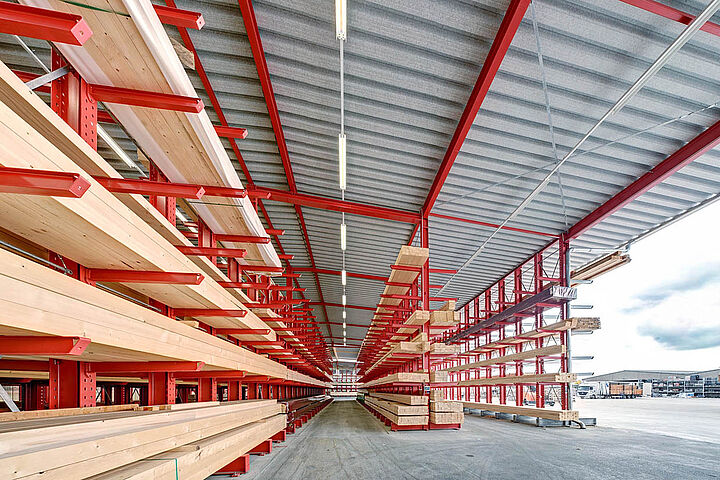 cantilever racking warehouse