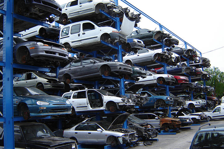 cantilever racking for vehicle storage