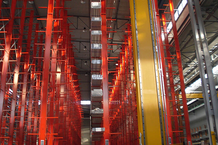 cantilever racking, storage of aluminium