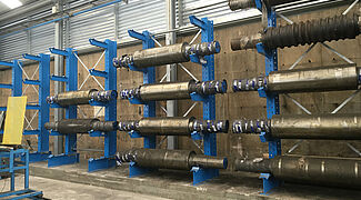 cantilever racking systems for steel processing industry