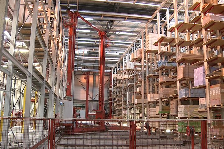 cantilever racking, automated warehouse, stacker crane