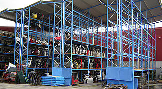 pallet racking for the storage of End-Of-Life-Vehicles (ELV storage)