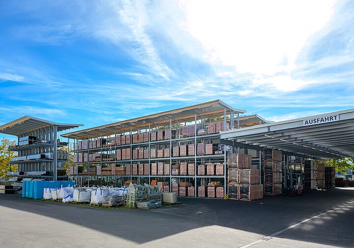 pallet racking with roof