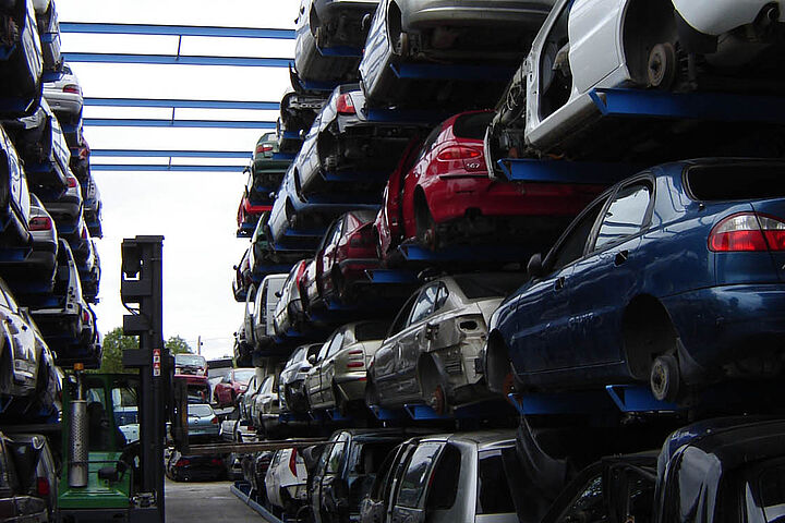 cantilever racking for vehicle storage