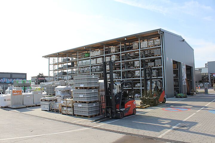 pallet racking warehouse, galvanized