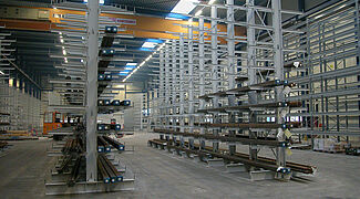 cantilever racking systems for steel processing industry